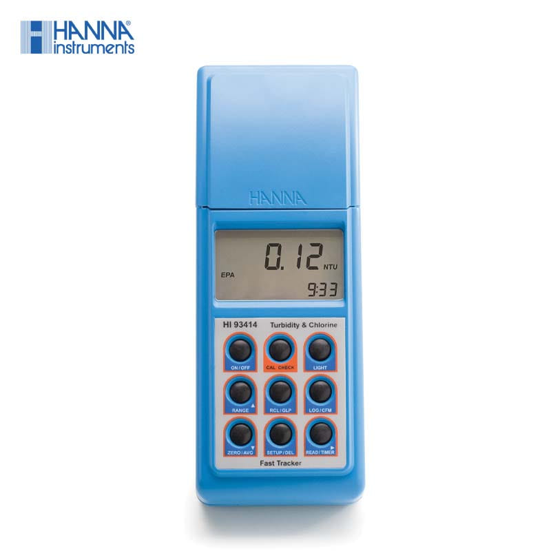 HI 93414 - 휴대용 탁도(EPA) + 잔류 &amp; 총 염소 측정기