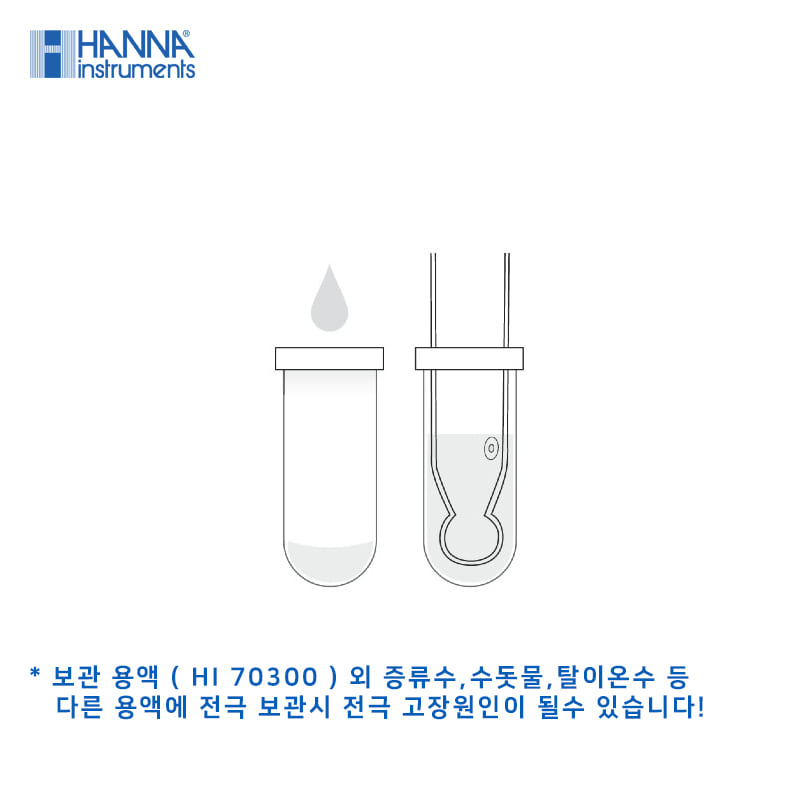 HI 10533-원뿔형 팁 pH전극 (Quick DIN)