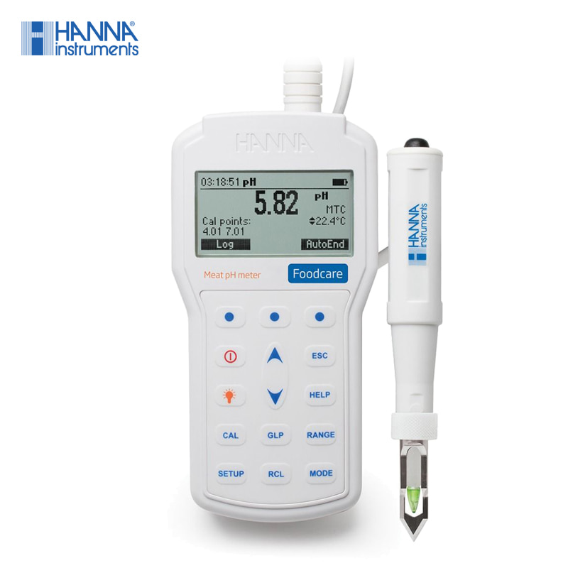 HI 98163 - 휴대용 pH 측정기(육류 / PC연결 가능)