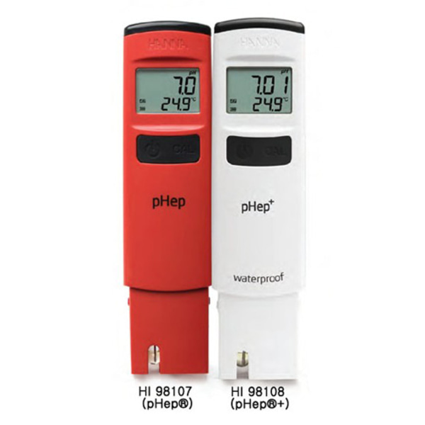 HI 98108 (pHep®+) - pH/온도 테스터기 (0.01)