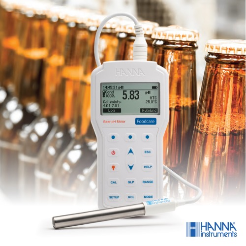 HI 98167 - 휴대용 pH 측정기(맥주 / PC연결 가능)
